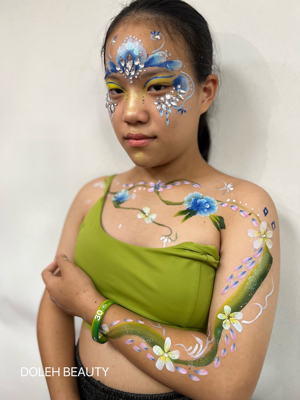 Professional body paint angle brush 02