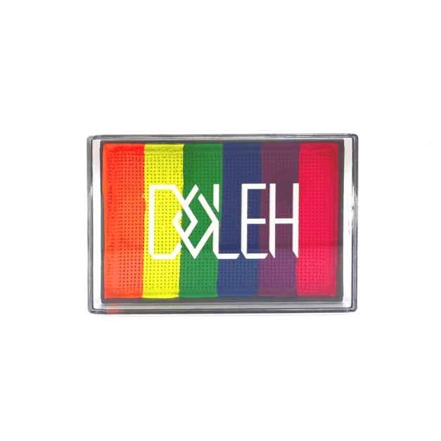 UV 6-Color Rainbow Face\Body Paint Palette