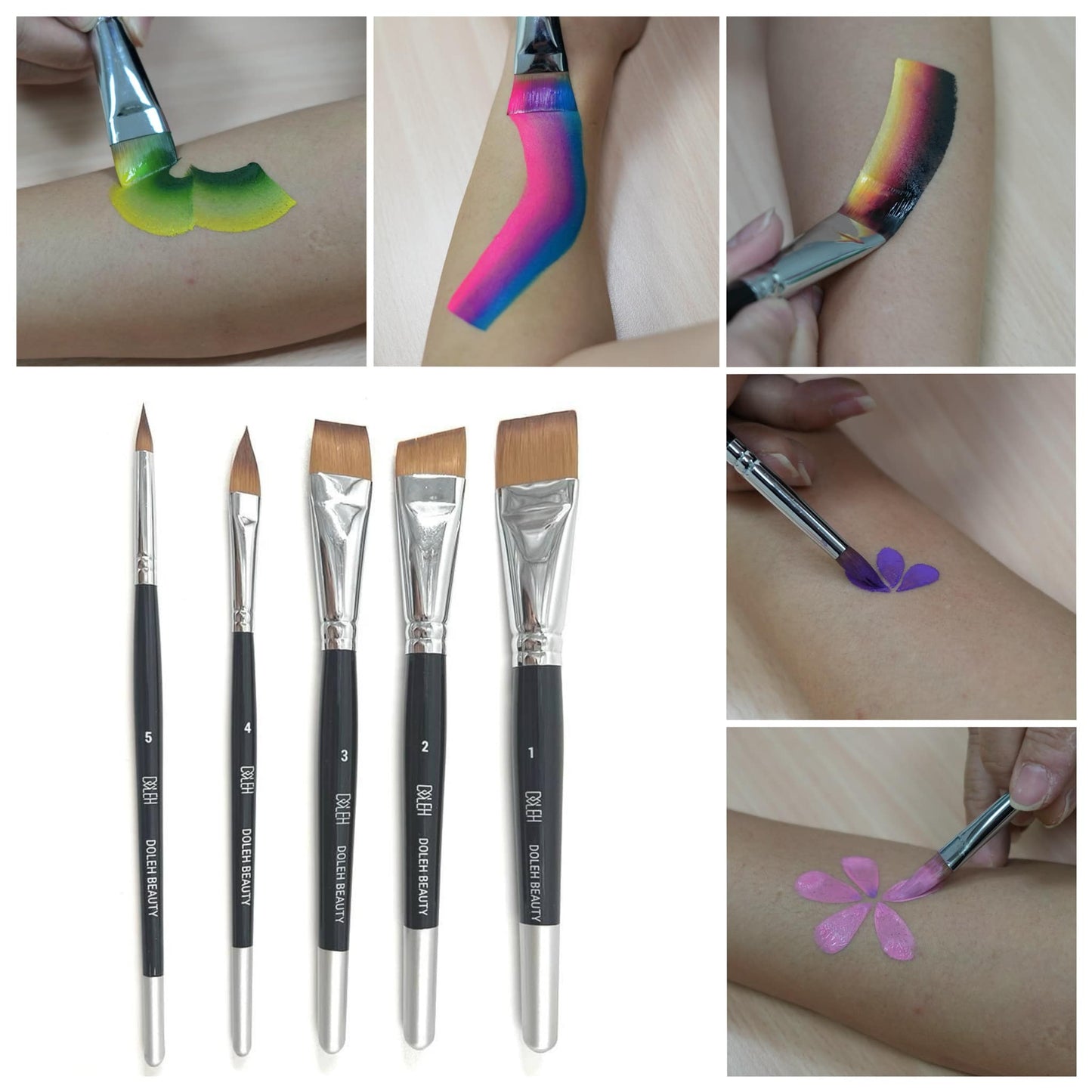 Professional body painting brushes set