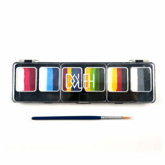 16-Color Face & Body Paint Palette Set