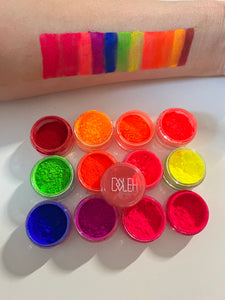 Vdudux Series UV Glow Pigments Eyeshadow Powders  - 12 colors